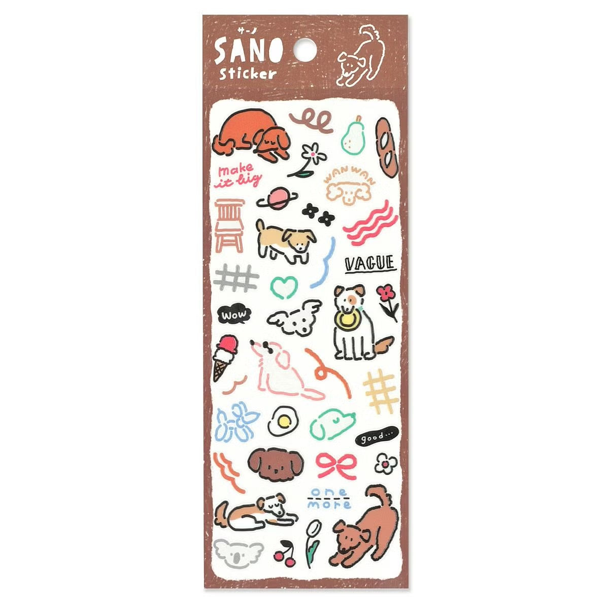 SANO 凹凸質感動物貼紙