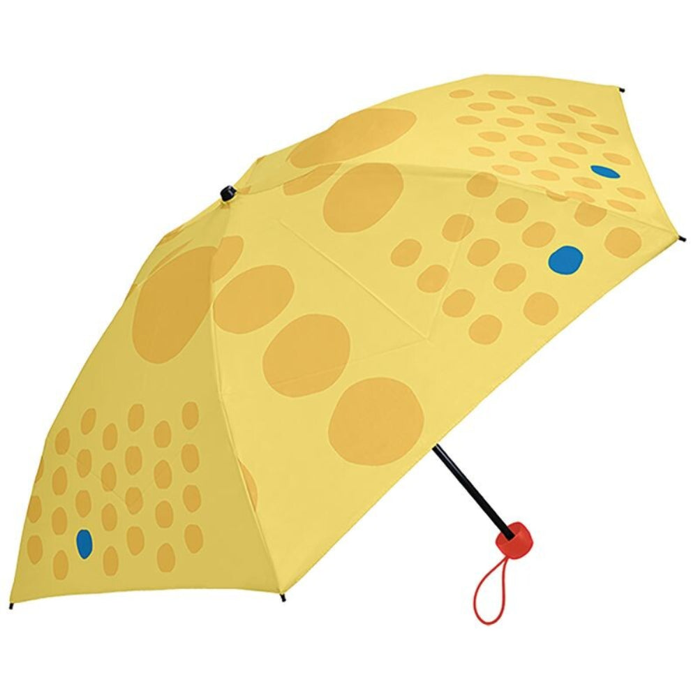 Polka dot pattern folding umbrella