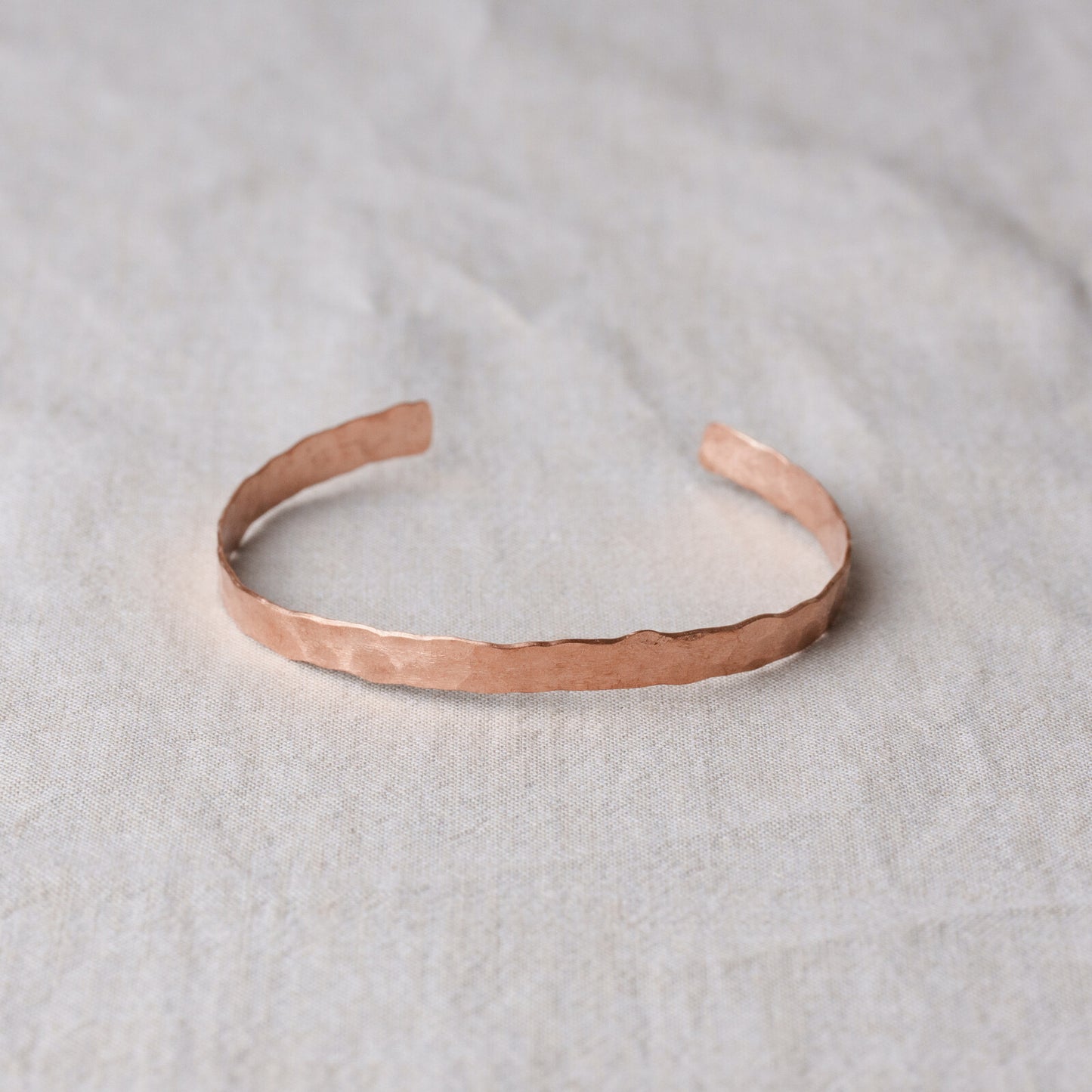 純銅錘紋細手鐲