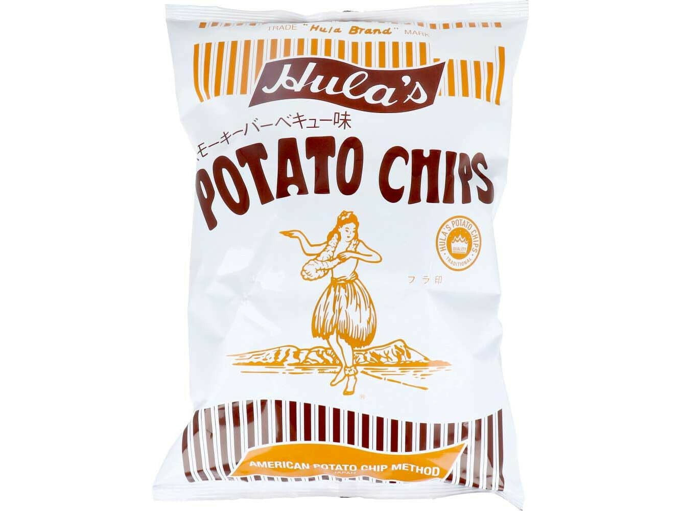 Hula's Japanese Potato Chips Smoked BBQ Flavor 160g
