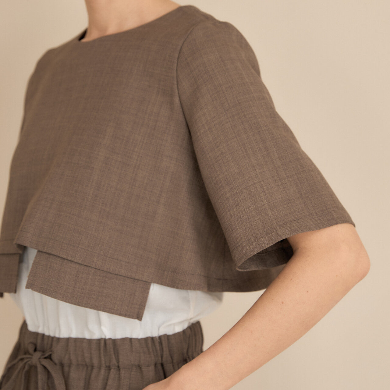 休閒層疊連身裙