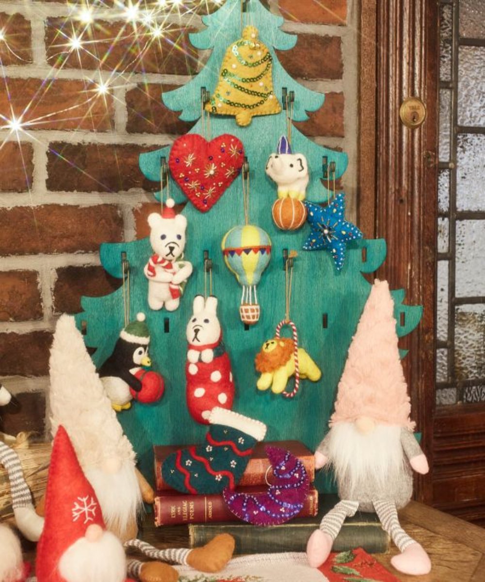Christmas Animal Wool Felt Decorations (Made in Nepal)