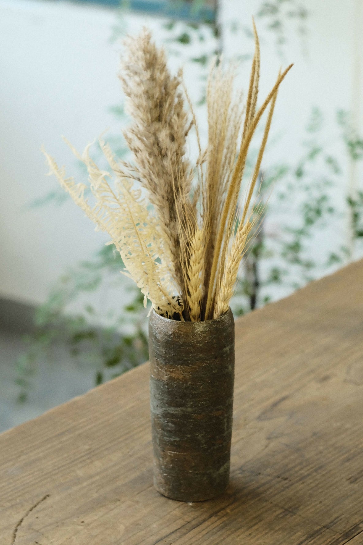 {陶器。日常} - 花器 (直筒型)