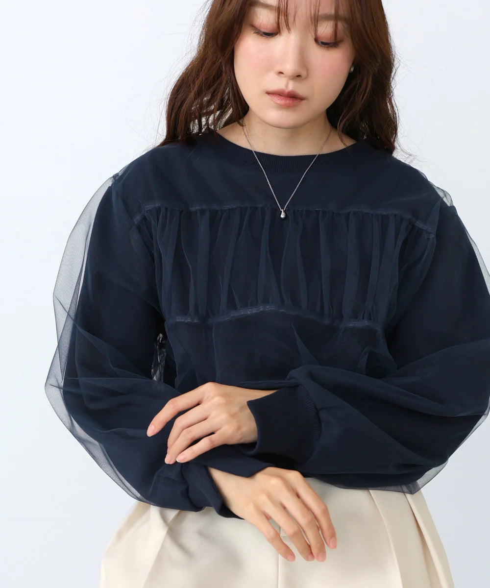 薄紗疊層上衣