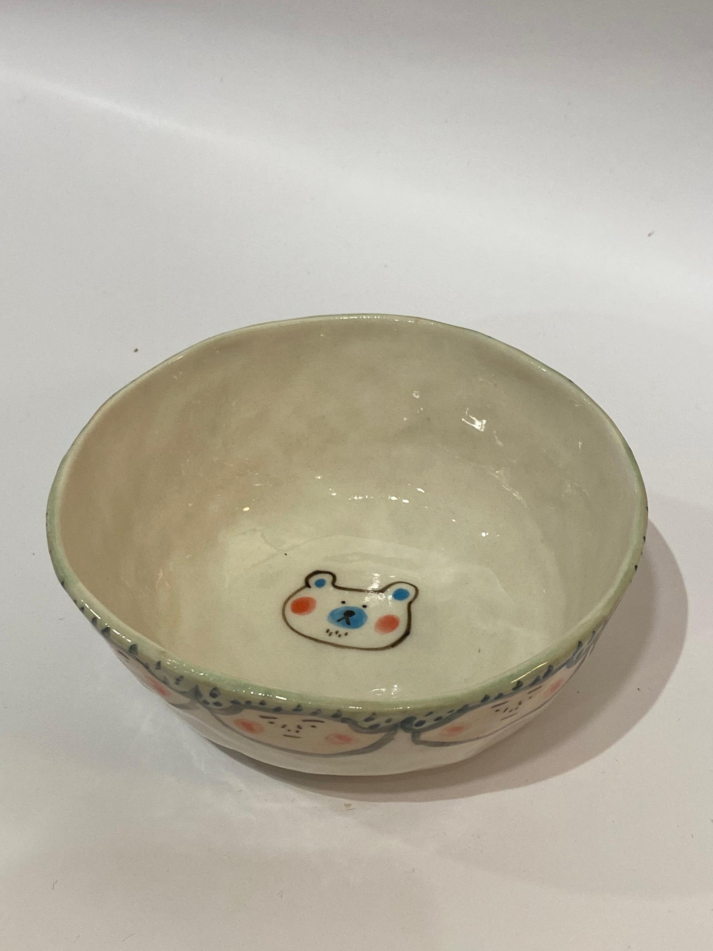Porcelain bowl-black hair bowl