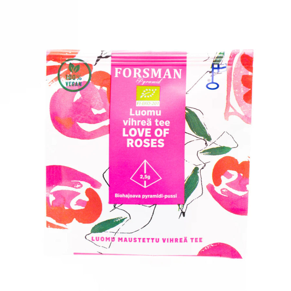Finnish Love of Roses Rose Green Tea Tea Bags