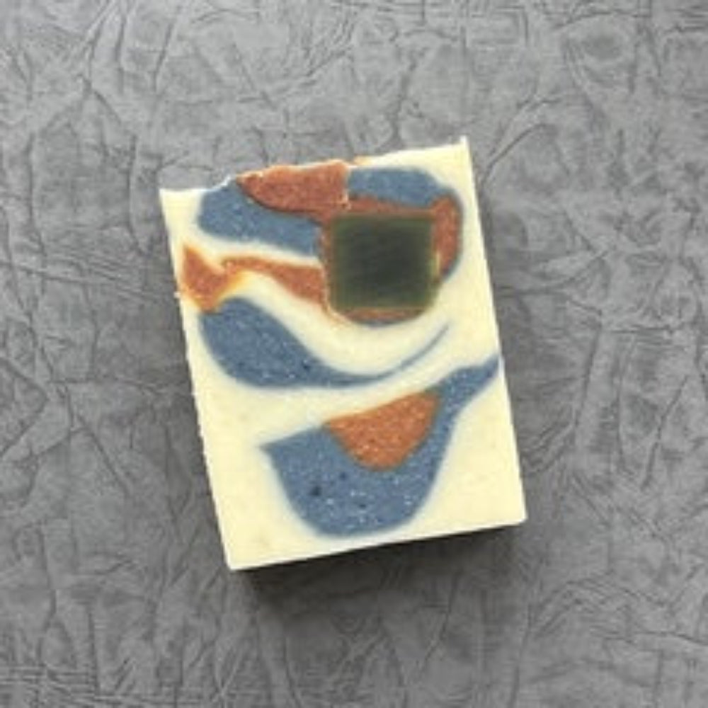 珍珠 ⻘黛 黃薑 螺旋藻 保濕修護 手工皂