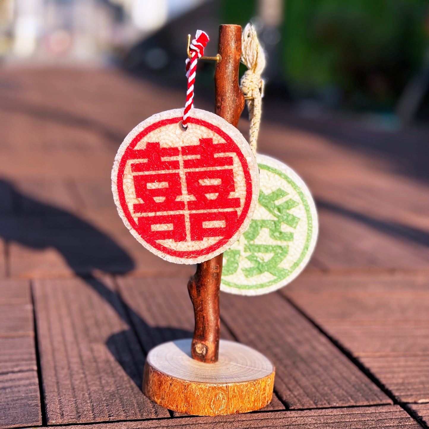 Leaffy plant fiber sponge big tea and rice double happiness