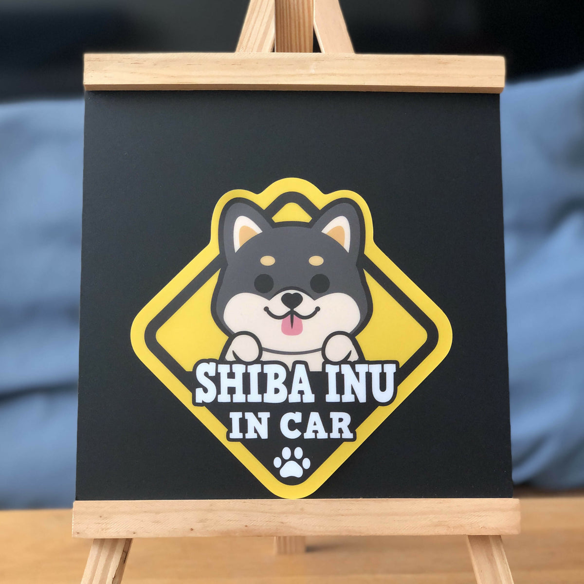 In Car Shiba BK Sticker