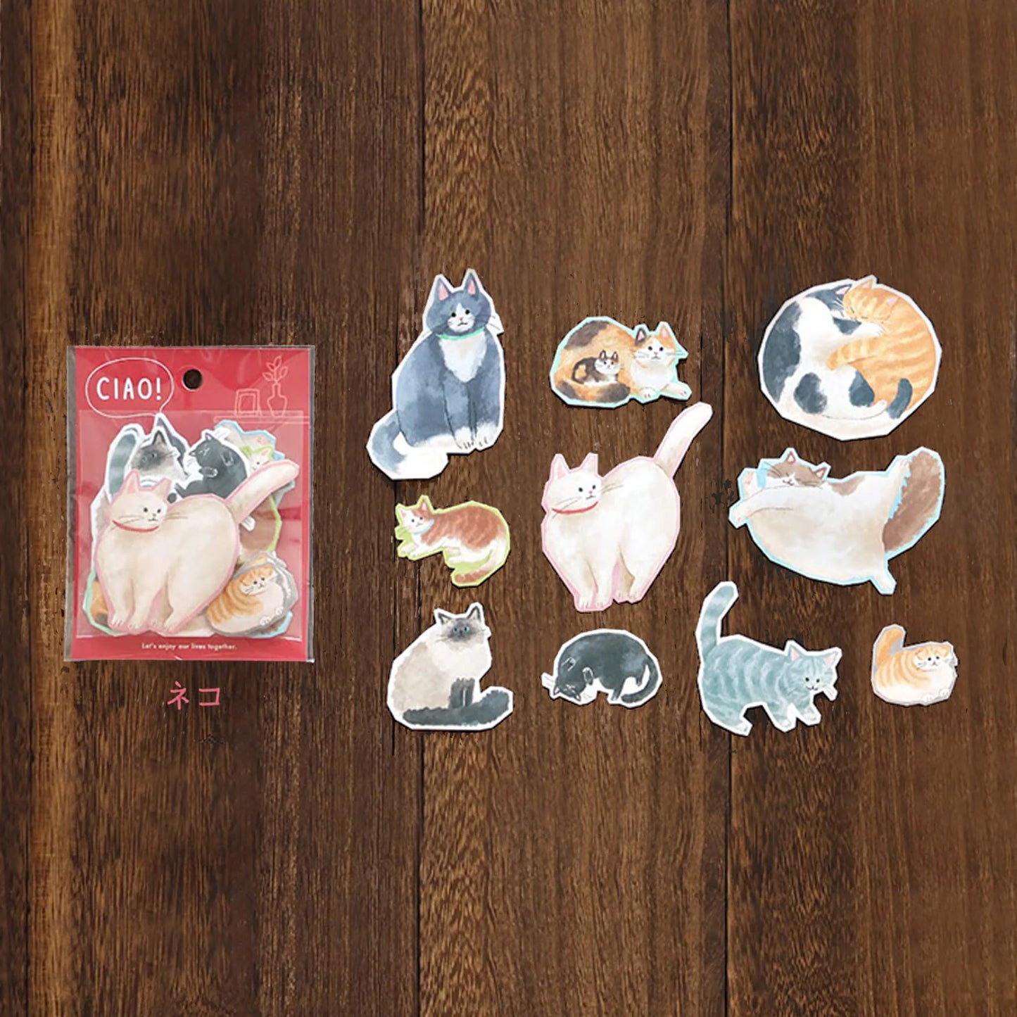 Ciao! 大尺寸貓咪貼紙