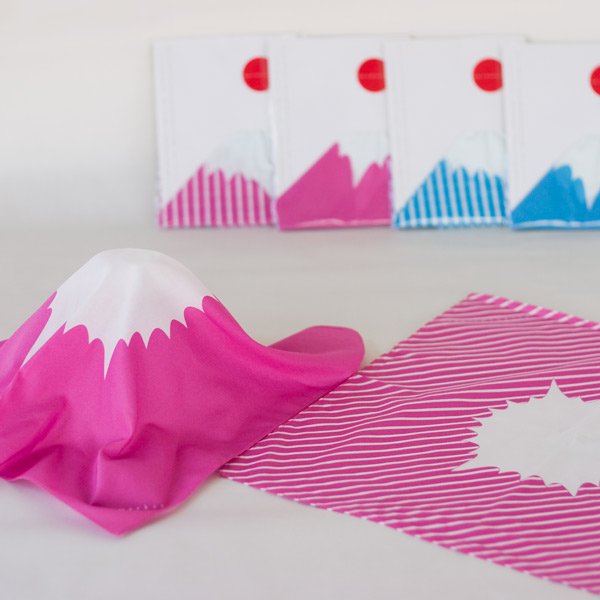 Handkerchief FUJI Mount Fuji Handkerchief (Blue Fuji/Red Fuji)