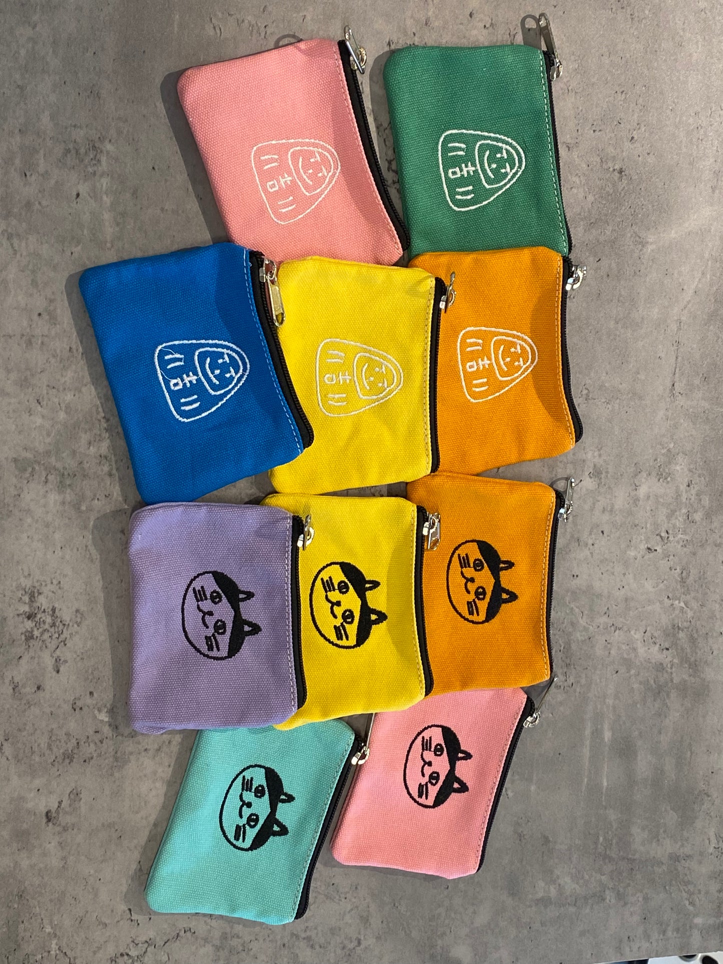 embroidered small coin purse