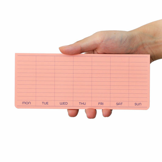 Sticky Memo Pad Weekly