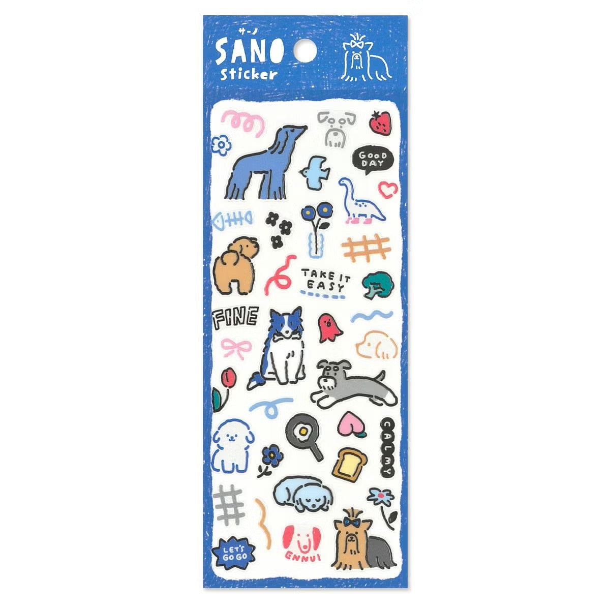 SANO 凹凸質感動物貼紙