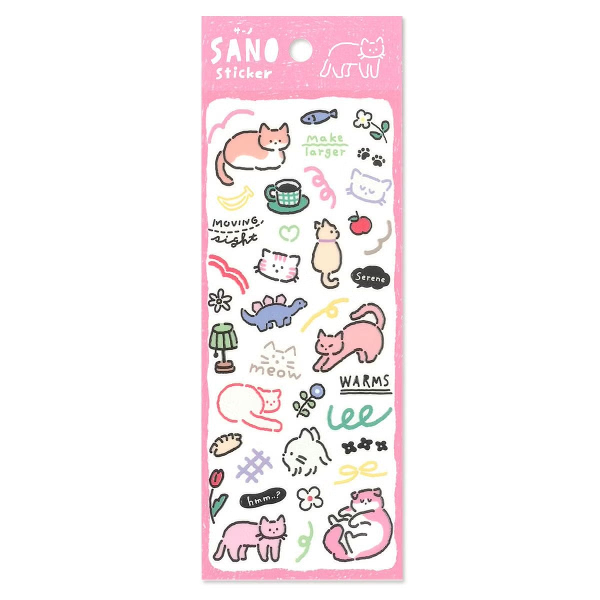 SANO 凹凸質感動物貼紙