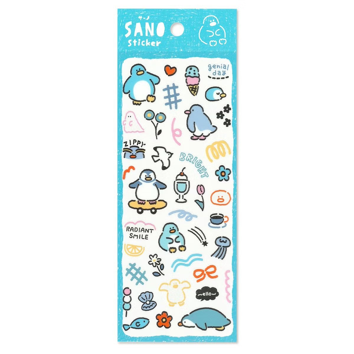 SANO 凹凸質感動物貼紙