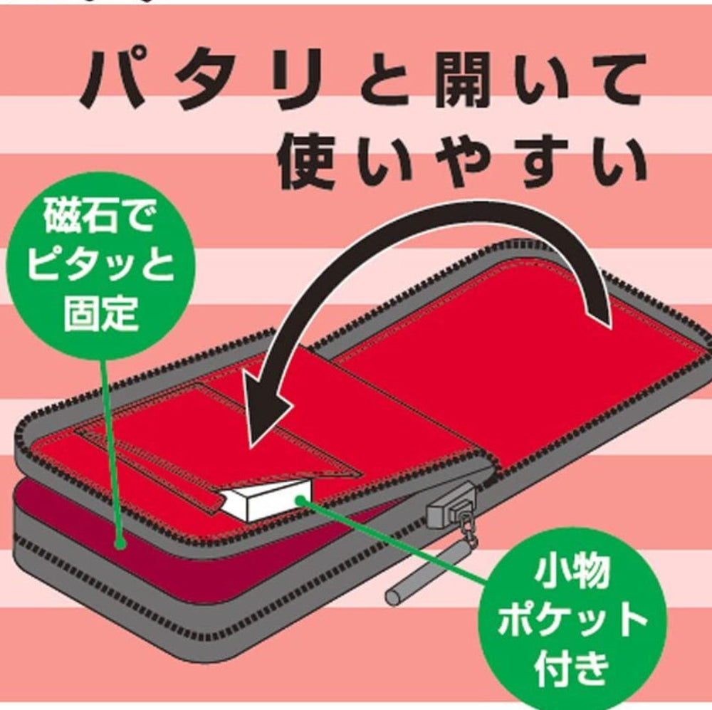 纖薄多隔層筆袋 （Good Design Award)