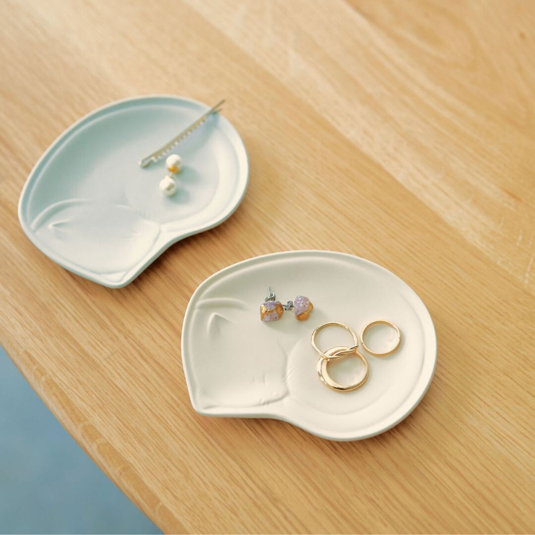 美濃燒 11cm睡覺貓咪造型盤