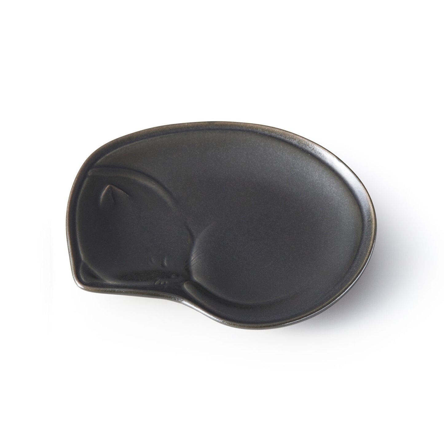 美濃燒 11cm睡覺貓咪造型盤