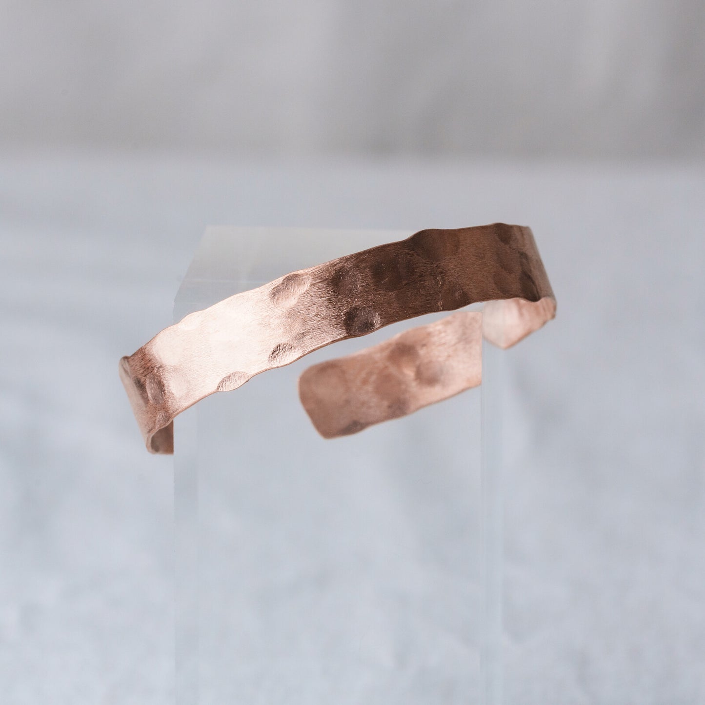 純銅錘紋粗手鐲