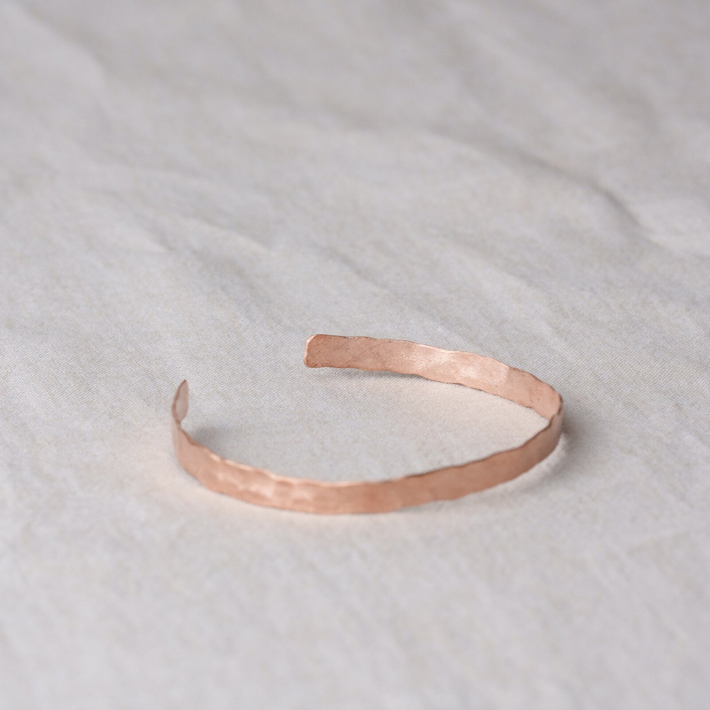 純銅錘紋細手鐲