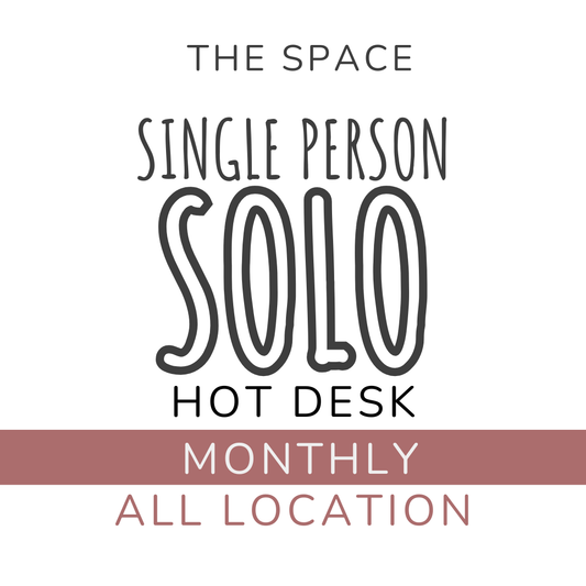 SOLO月費（流動檯｜所有地點｜所有日子）