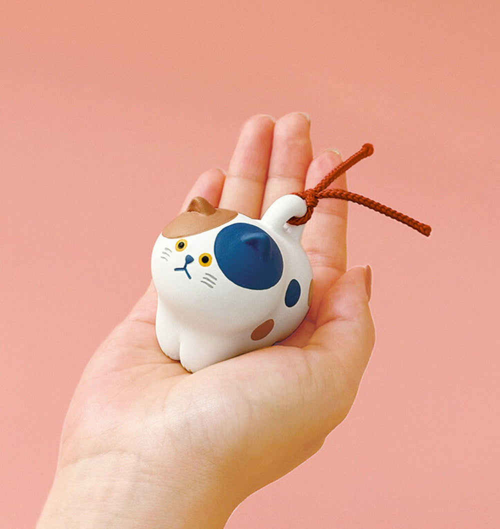 迷你貓咪招福土鈴