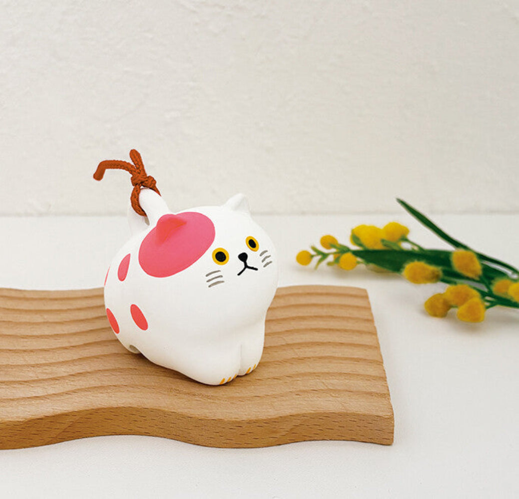迷你貓咪招福土鈴