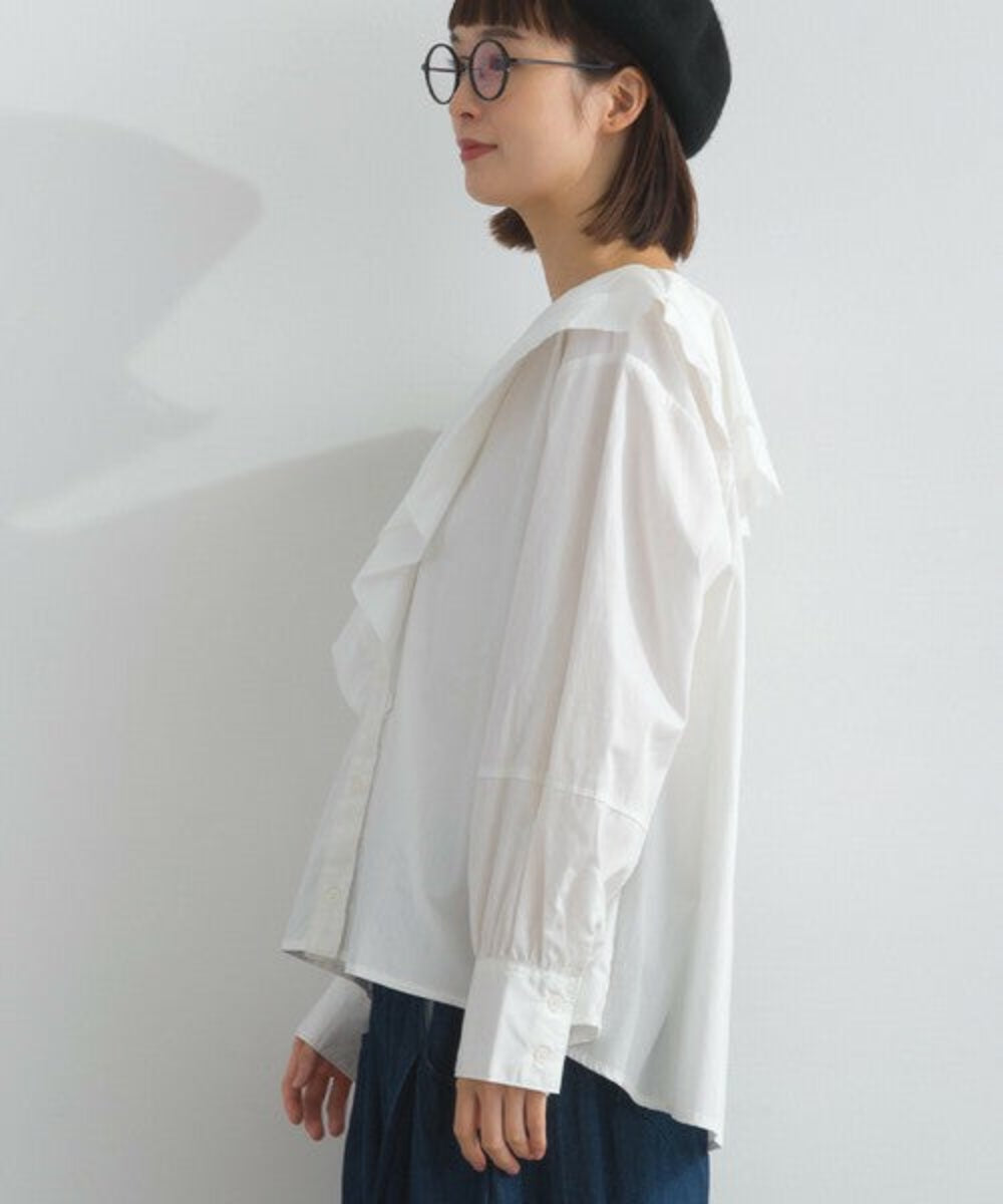 荷葉邊闊身上衣