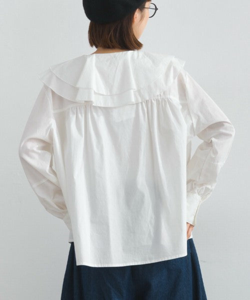 荷葉邊闊身上衣