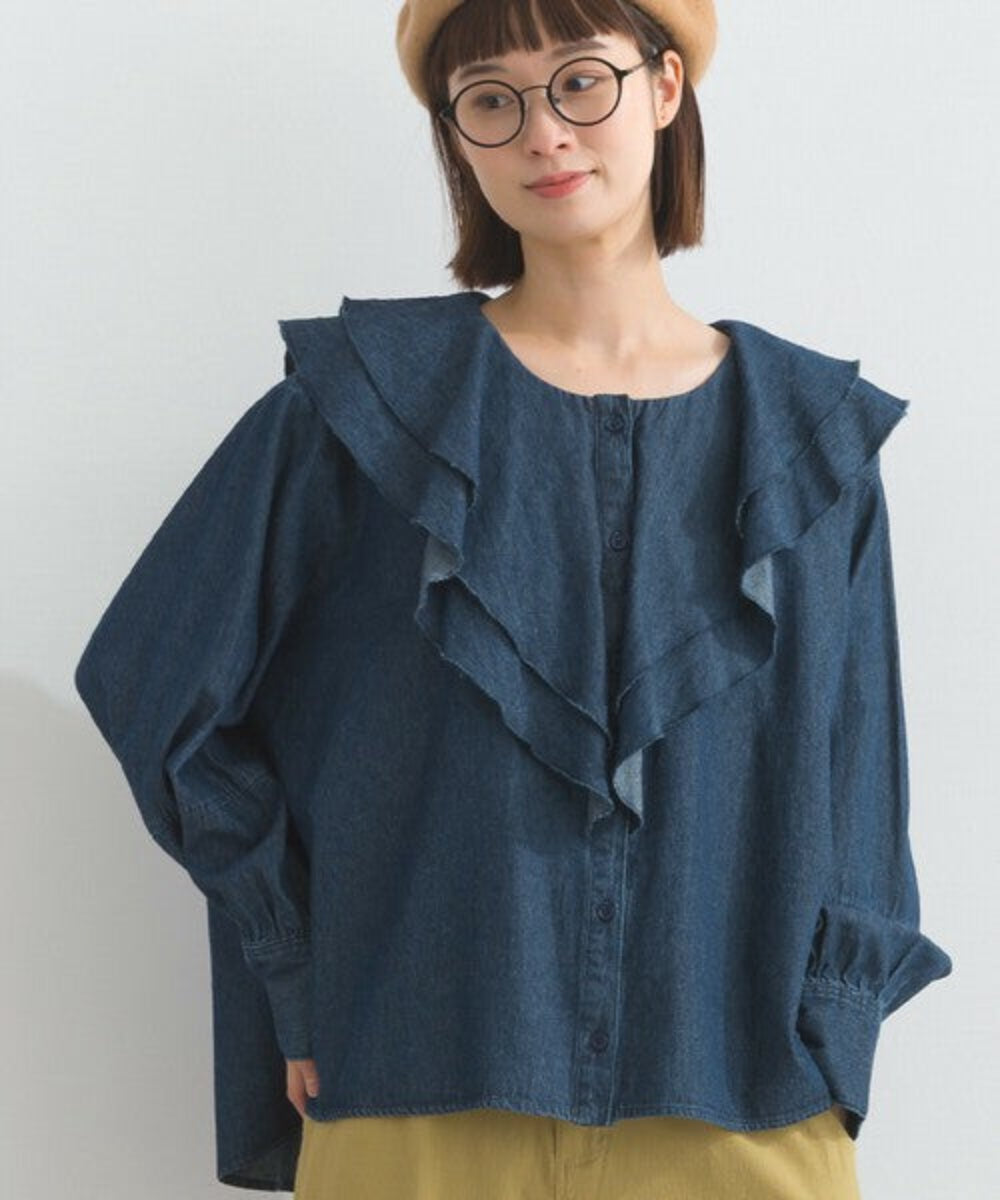 荷葉邊闊身上衣