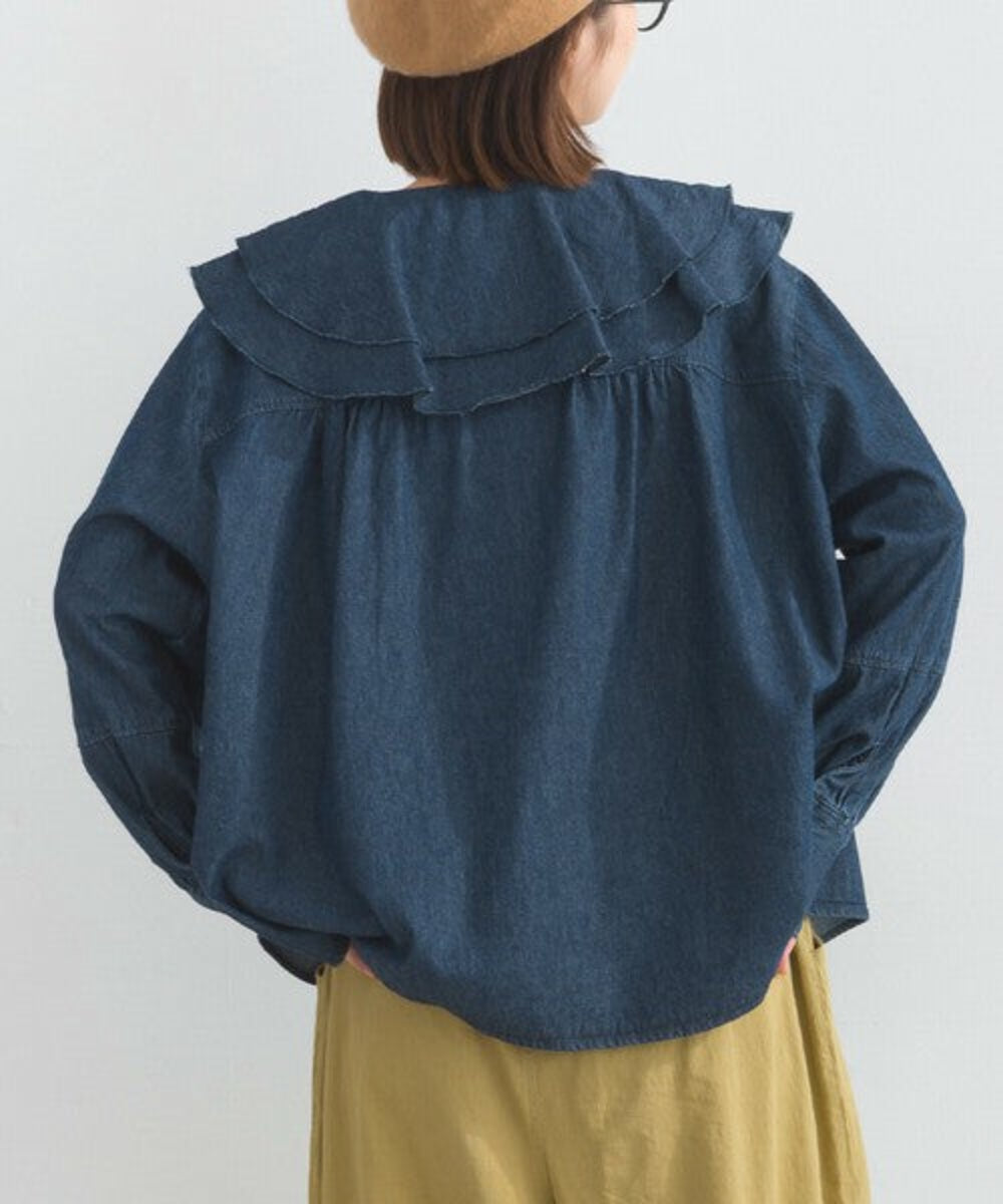 荷葉邊闊身上衣