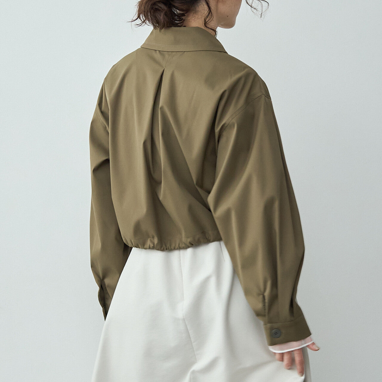 短版防水翻領夾克