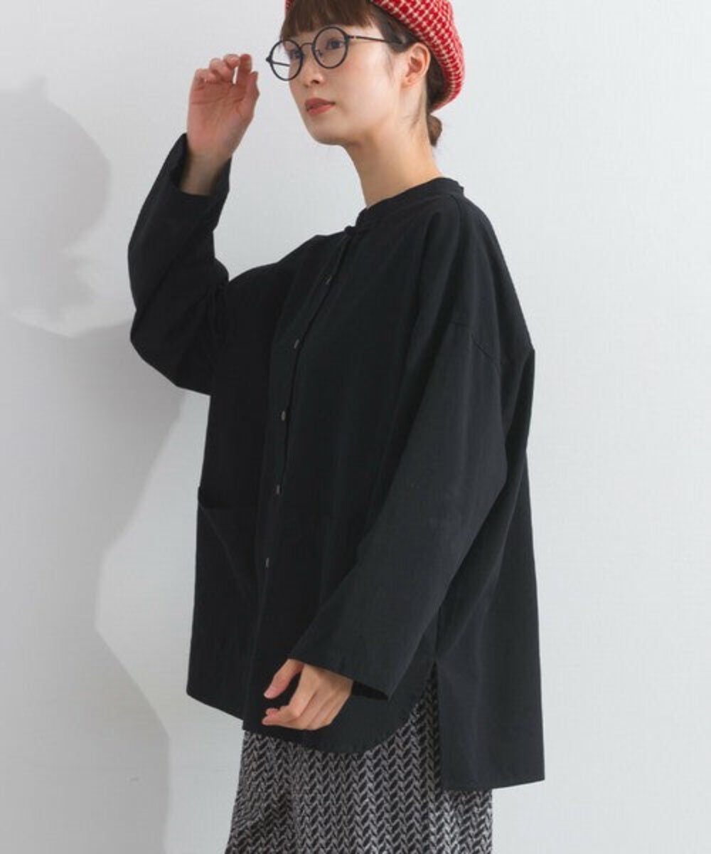 中式領純棉襯衫