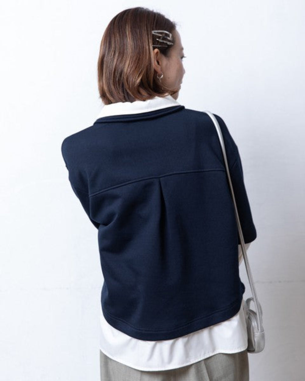 撞色假兩件Polo襯衫