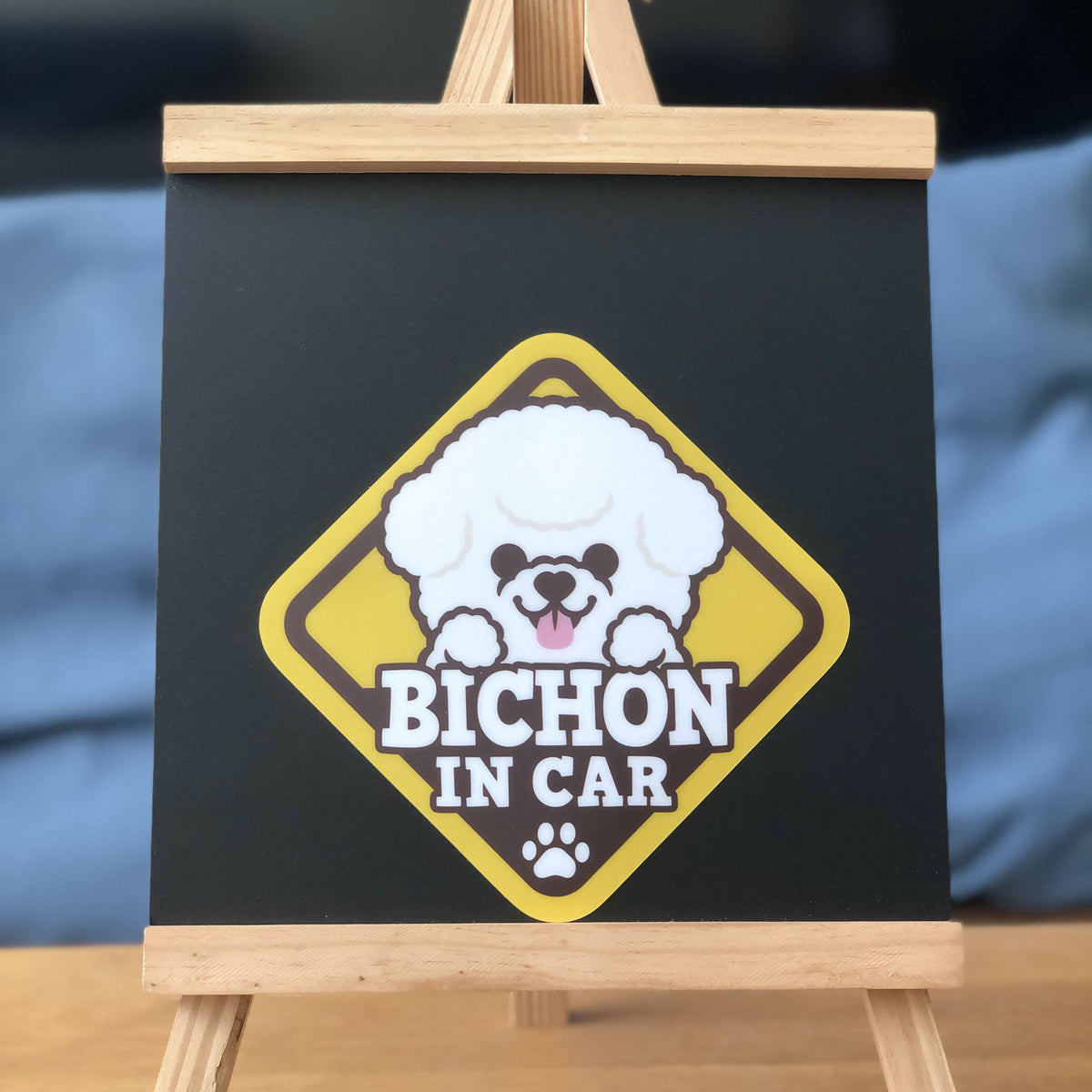 In Car Bichon Sticker