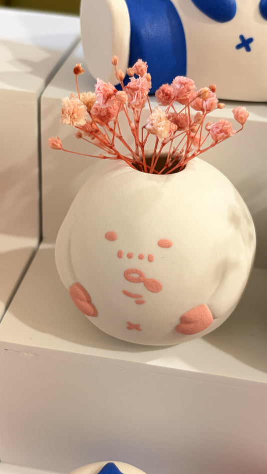 花器-圓滾滾 粉