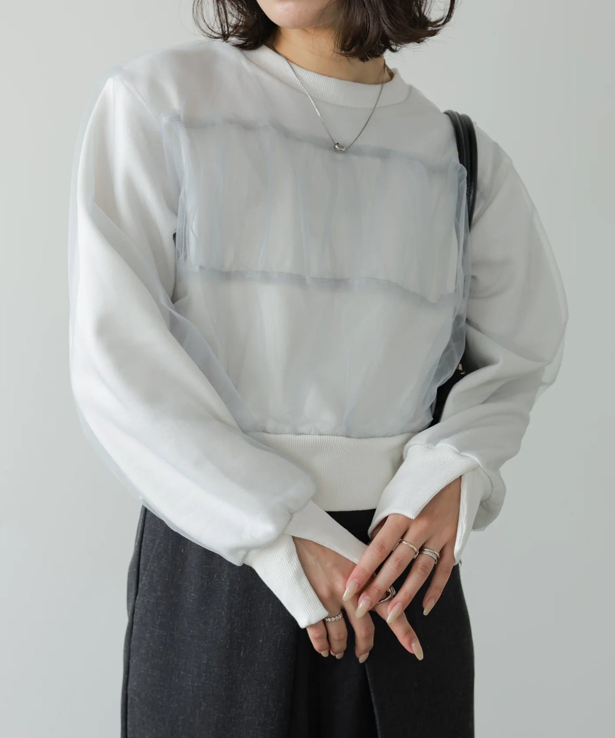 薄紗疊層上衣