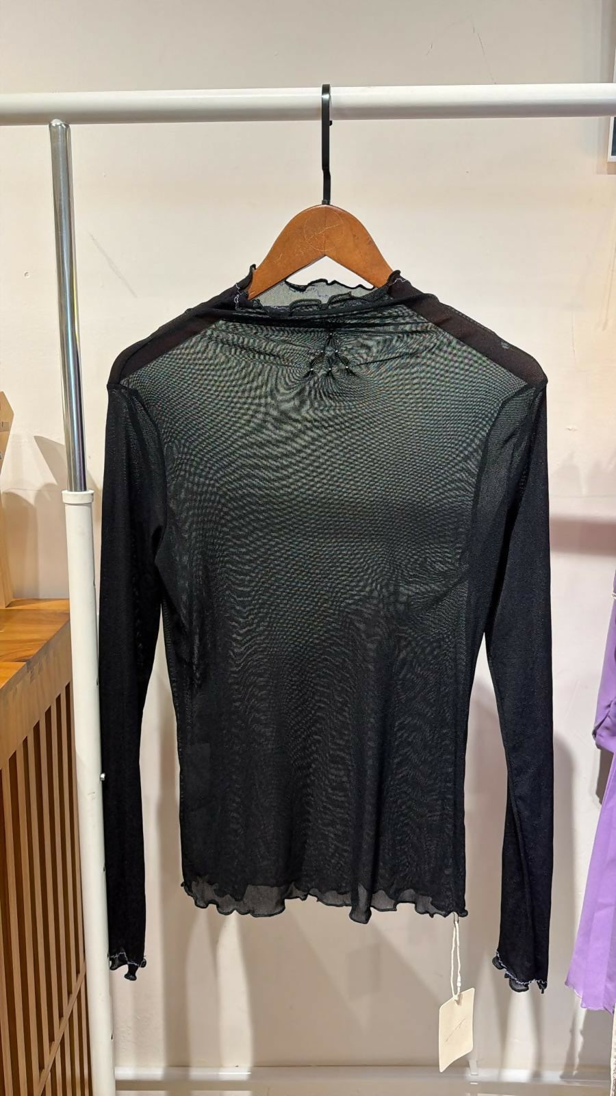 Feel My Pulse Mesh Top ( black )