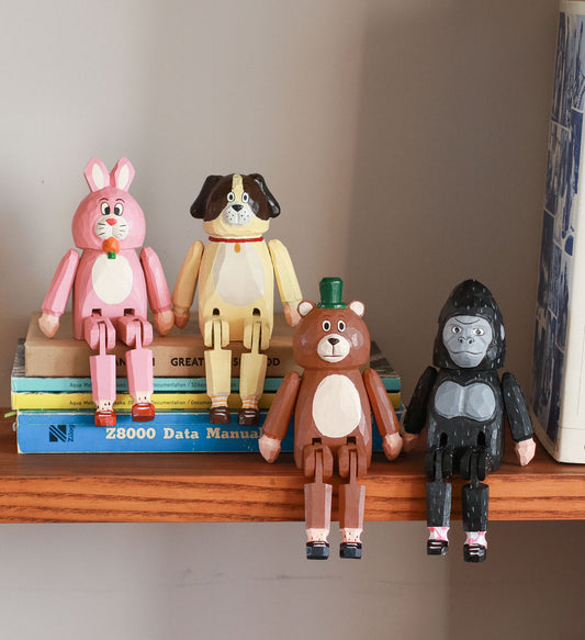 木製動物服裝人物造型擺設