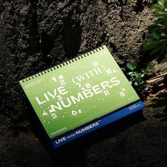 2027 Calendar - Live with Numbers (Vulcan Green)