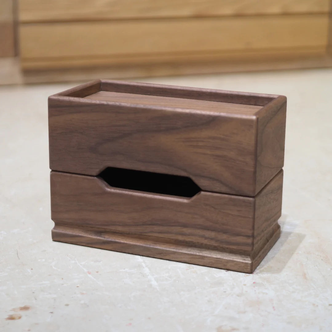 Burumu 原木置物紙巾盒-小