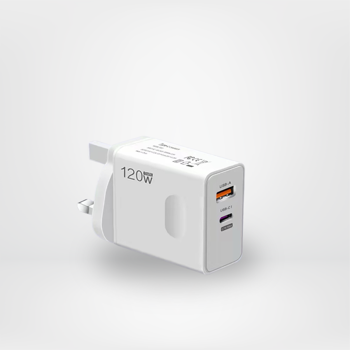 120W 快充插頭 ( USB+ Type-C)