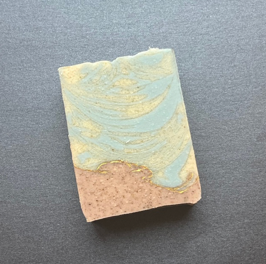 法國粉藍泥 燕麥 杏核 保濕修護 手工皂