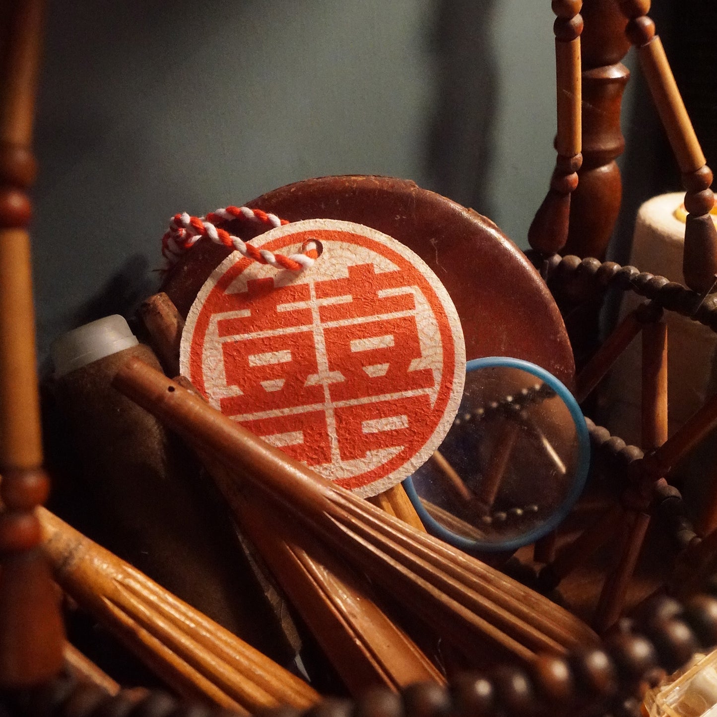 Leaffy plant fiber sponge big tea and rice double happiness