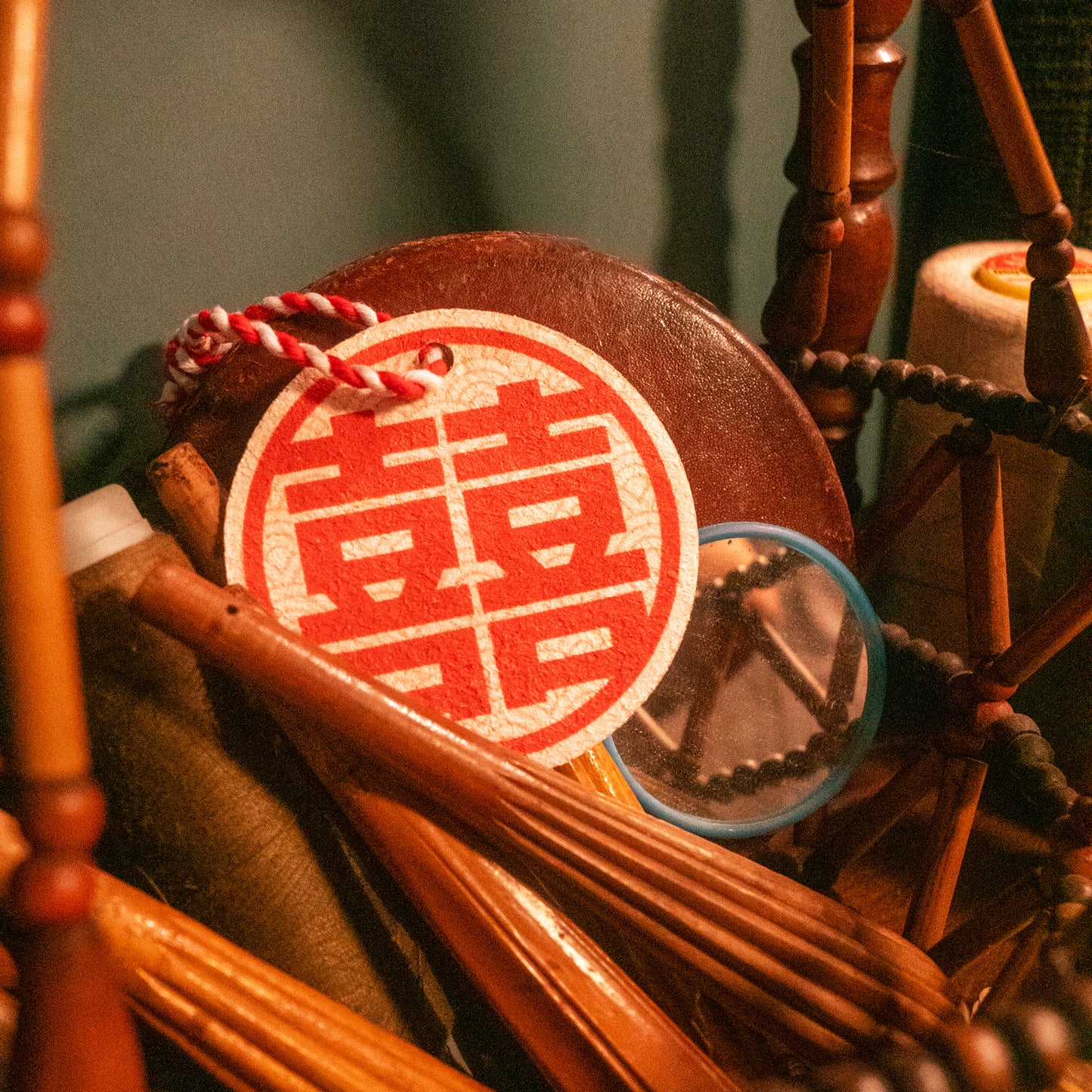 Leaffy plant fiber sponge big tea and rice double happiness