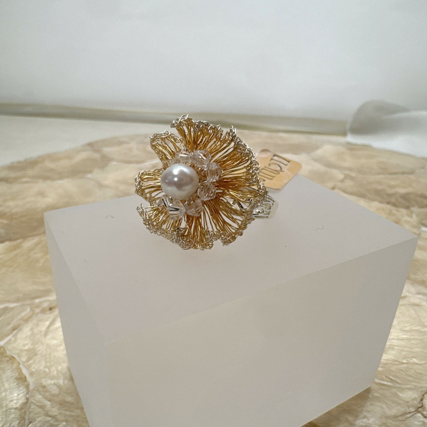 Pearl Embroidered Ring