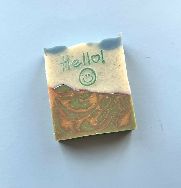 小麥草 黃薑 薏仁 法國粉藍泥 保濕修護 手工皂