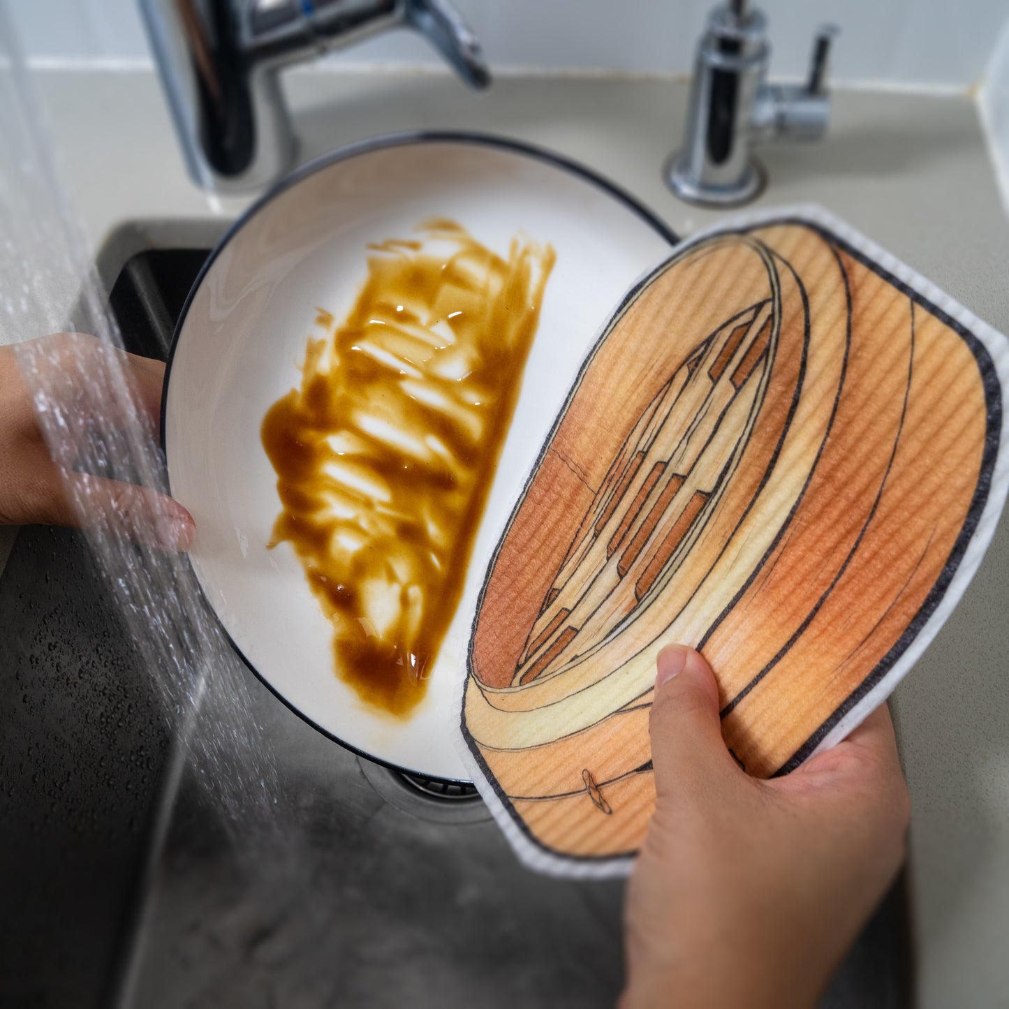 Leaffy plant fiber rag large tea rice snack steamer