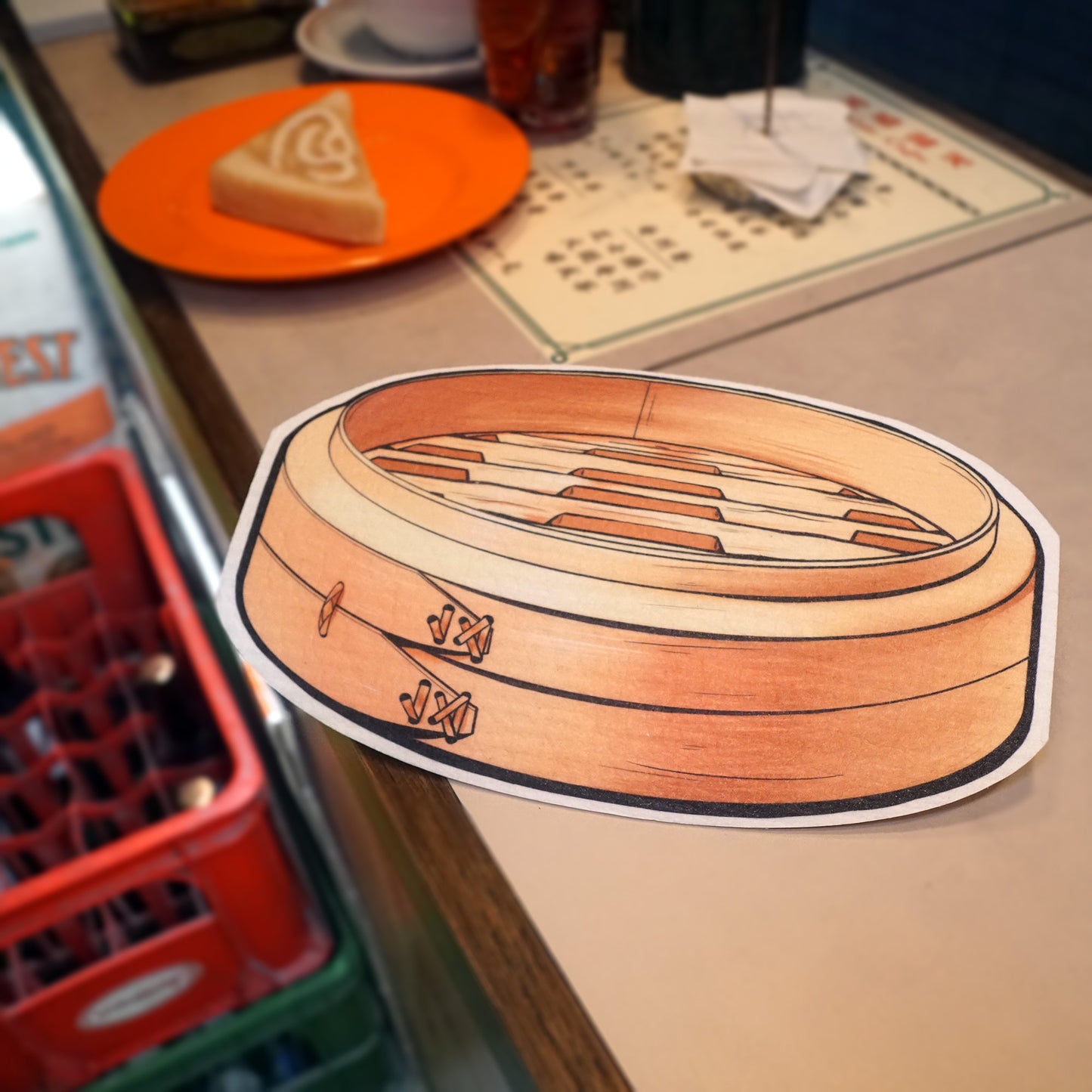 Leaffy plant fiber rag large tea rice snack steamer